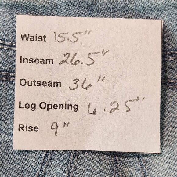 Seven7 Distressed Skinny Cropped Jeans Size 6 Distressed Skinny Denim - Picture 11 of 11